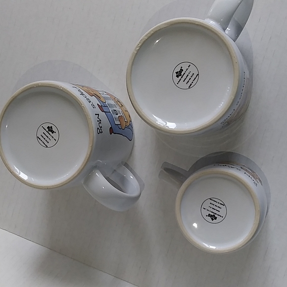Vintage The Bear Family Set of Three Mugs - Picture 12 of 15